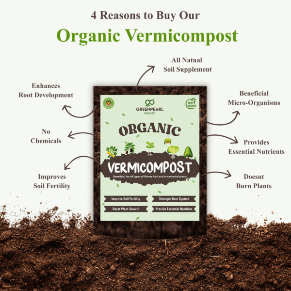 Greenpearl Organic Vermicompost - 2kg - Image 2